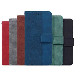 Leather Wallet Cases for Samsung S23 PLUS S22 Ultra A24 A34 A54 A14 A13 A33 A53 A73 5G iphone 14 pro max 13 Credit ID Card Slot stand Holder Geometric Flip Cover Book