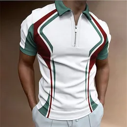 Mode polo man mens polos poloshirt topp tee kort ärm t-shirts designer lösa tees avslappnad kontrast färg t shirt luxe vanlig t skjortor för män