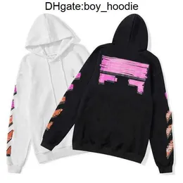 Mens Sweatshirts Designer Trend Hoodies Hip Hop Brands Offs Fall/Winter Printing x Black White Hoodie Men Women Ow Swter D95f