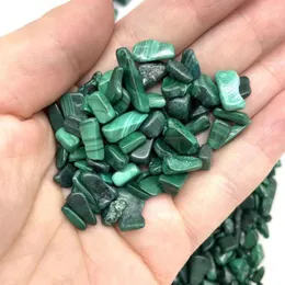 Decorative Figurines Natural Crystal Art Malachite Stone Chips For Healing And Generating Energy 9mm-12mm