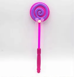 Utomhusspel Lyser upp blinkande Lollipop Wand Led Glow Stick Funny Halloween Christmas Hen Club Party Accessory Kids Girls Girls