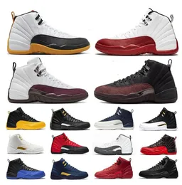 12 jumpman Men Basketball Shoes 12s Black Taxi Stealth Muslin Hyper Royal Playoffs Flu Game University Gold Mens Trainers Sports Sneakers US 13