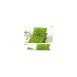 Decorative Flowers Wreaths Artificial Fake Moss Lawn Micro Landscape Decoration Diy Mini Fairy Garden Simation Plants T Dh2Ob