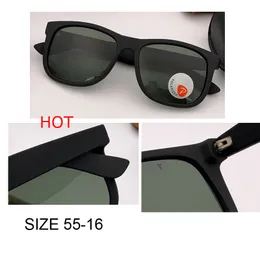 Nieuwe aankomst gepolariseerde klassieke zonnebril dames vintage gespiegelde zonnebril 55 mm justin tinten voor mannen vrouwelijke merkontwerper UV400 GAFAS topkwaliteit met accessoires