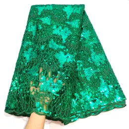 2023 Wysokiej jakości afrykańskie nigeryjskie cekiny z tkanin haftowe francuskie tiulowe przyjęcie weselne Guipure Lace Fabric 5yards