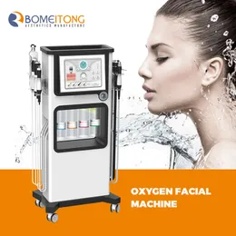 Envio gratuito 7 em 1 hidro dermoabrasão Microdermoabrasão hydra máquina de limpeza de pele Oxygen Hydro Peeling Facial Machine