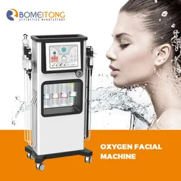 Gratis frakt 7 i 1 hydrodermabrasion Microdermabrasion hydra hudrengöringsmaskin Oxygen Hydro Peeling ansiktsmaskin