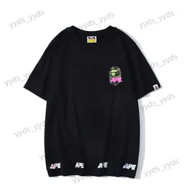 Herr t-shirts Inst T-shirt ape huvudbokstav premium stilig lös mångsidig modemän och kvinnors samma korta ärm T-shirt T230328