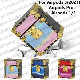 Caso per AirPod Case Accessori per le cuffie AirPod Pro 2 3a 2a AirPods 3 Pro Case Designer Show Fashion Show Square Bluetooth Earphone Protector Box