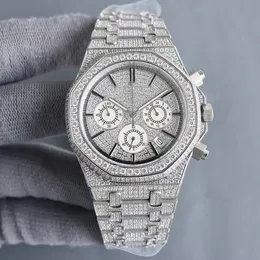 Relógio de diamante Men Luxury Watch Dial Dial Dial Motivo de tempo de quartzo 40mm Sapphire Bracelet Women Women Designer Rates