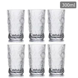 ビンテージ飲料メガネロマンチックな水眼鏡タンブラーハンマー氷河飲料タンブラービンテージガラス製品セット
