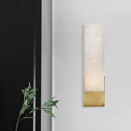 Vägglampa amerikansk minimalistisk vardagsrum marmor el designer modell gång sovrummet sovrum studie