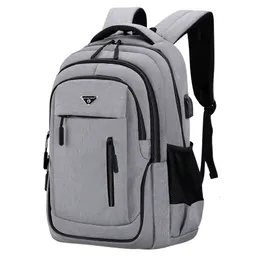 أكياس مدرسية الرجال USB شحن حقيبة الظهر الكمبيوتر المحمول 18 بوصة متعددة وظيفية عالية الكلية طالب الذكور حقيبة سفر حقيبة الأعمال 230328