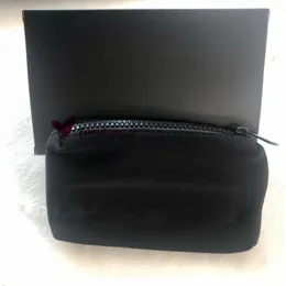 VIP Counter Gift C Fashion Black Zipper Bag Elegant SmartCC Beauty Cosmetic Casemetic Caseup Makeup Bag Bag مع صندوق هدايا أسود