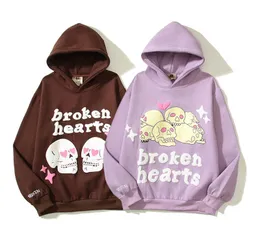 Broken Hearts Skull Man Sweatshirt Women Hooded Pullover Mens Hoodie Jumper Designer Hoodies Streetwear Men's Clothing