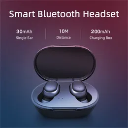 A6S TWS FONE BLUETOOTH EARPHONES Trådlösa hörlurar Buller Stereo -ljud som avbryter öronsnäckor med mic trådlös Bluetooth -headset Partihandel DHL Gratis frakt