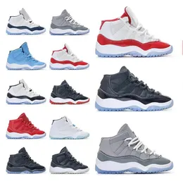 2023 nowe buty do koszykówki dla dzieci Gym Red Jumpman XI 11 Cherry Toddler Bred Space Jam Sneaker fajne szare Concord Gamm niebieskie noworodki niemowlę 11s rozmiar butów US 8C-5Y