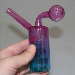 Narghilè con bruciatore a nafta in vetro da 4,72 pollici con riciclatore Bruciatori a ciotola grande da 40 mm Pipa ad acqua Dab Rig Bong Hand Rigs Ash Catcher per fumare