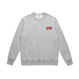 cdgs hoodie Designer Mens Hoodies Com Des Garcons Cdg Sweatshirt Play Big Heart Grey Crewneck Sweatshirts Size xl Brand cdgs sweater Women's top pullover FVQ6