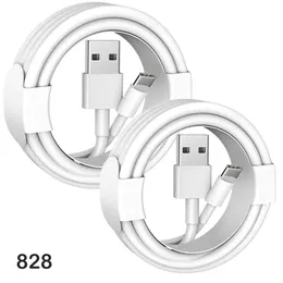 Hochgeschwindigkeitsqualität 1M 3Ft Telefonkabel für Micro-USB-Ladekabel Typ C-Kabel für Android Samsung S8 S9 828D