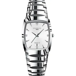 Kingnuos 럭셔리 애호가 커플 Quartz 스마트 다이아몬드 시계 40mm 다이얼 남성 25mm 직경 여성 Watch Tungsten Steel Calendar Wris229a