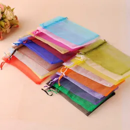 10 PC Gift Wrap Bolsas de Organza Transparentes Embalaje de Caja de Dulces de Boda Fia de Cumpleaos 50 piezas 7x9cm 9x12cm 10x15cm 13x18cm 15x20cm Z0327