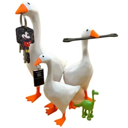 Hooks Rails Magnetic Key Holder Cute Goose Duck Home Office Kawaii Room Desk Dedroom Decor Aesthetic Funny Gifts for Woman Mom Housewarming 230327
