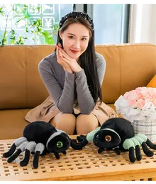 Nowe pluszowe zabawki symulują duże pająk śmieszne lalki Prop lalki mężczyźni i kobiety Halloweenowe prezenty