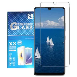 Samsung Galaxy A73 A33 A72 A72 5G A52 A42 A32 A22 A02S A04S A21 A71 A51 iPhone 12 Mini Pro XS Max 4G 9H 경도 투명 강화 유리를위한 초고선 화면 보호기