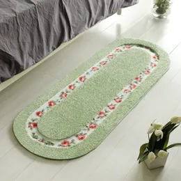 Carpet Oval bathroom mat floral style bathroom carpet size bedroom balcony floor carpet bathroom side door 45 * 120cm 230329