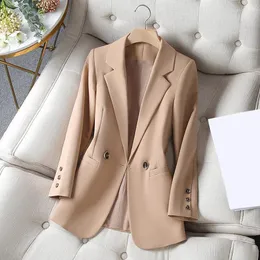 دعاوى النساء للنساء أزياء المكاتب السيدات Long Sleeve Spring Blazer 2023 Autumn Jackets Coats
