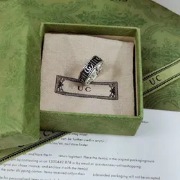 Designer-Ring Luxusringe für Frauen klassische Paarringe Retro-Buchstaben Männer und Frauen mit dem gleichen Ring Mode vielseitiger Schmuck Valentinstag Weihnachtsgeschenk