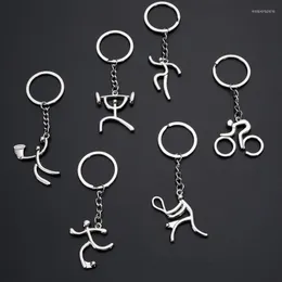 Клавицы Creative Metal Sports Logo Logo Bicycle Bicycle Runge Weeallifting Football Basketball Маленькие подарки