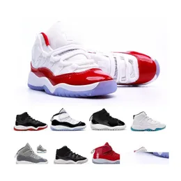 Athletic Cherry 11s Kids Shoes TD Cool Grey 11 Xi Sneaker Concord Jam METALLIC SIER PINK SNAKES LEGEND BRED LEGEND DHGO5