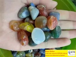 200 g getrommelte Steinperlen und sortierte gemischte Edelsteine, Gesteinsmineralien, Kristallstein für die Chakra-Heilung, natürlicher Achat