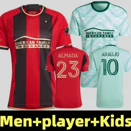 Giakoumakis 23 24 ml Atlanta Soccer Jerseys 2023 2024 Man Player -versie Sosa United Home Away Doelman 3e derde Araujo Almada Damm Football Shirt Men Kids Kit