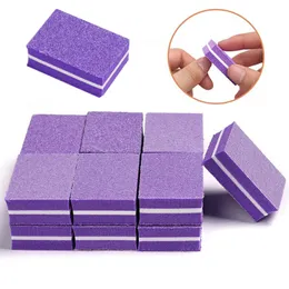 Nail Files 10pcs Double-sided Mini Nail File Blocks Set Colorful Sandpaper Sponge Nail Art Polishing Sanding Buffer Strips Manicure Tools 230328
