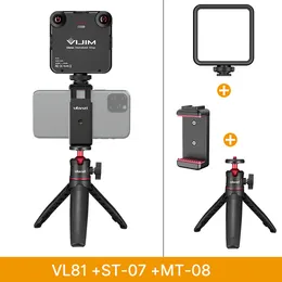 LED-Videokamera beleuchtet 3200-5600K 850LM 6,5 W mit Kaltschuh-Mini-Vlog 3000-mAh-Panel-Lampenfotografie