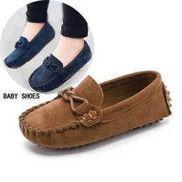 Athletic Outdoor Baby Kleinkind Schuhe Frühling Kinder weiches Leder Freizeitschuhe Jungen Müßiggänger Mädchen Mokassins Schuhe für Kinder # 27 W0329