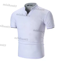 남성용 폴로 여름 티셔츠 단색 칼라 폴로 셔츠와 블라우스 트랙 슈트 대형 스트리트웨어 저렴한 브랜드 의류 y2303
