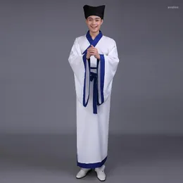 Fantas de fase de palco antigo Hanfu Men Scholar Scholar Clothing Primeiro -ministro trajes chineses nacionais tradicionais