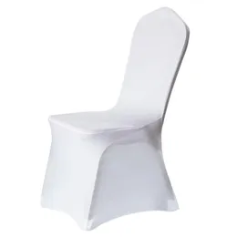 كرسي يغطي 100pcs تمتد أبيض لدنة لحفلات الزفاف مأدبة الحفل