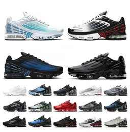Tn Plus Tuned 3 Womens Mens Running Shoes Top Fashion Tn3 Trainers Unity Bred Grey Mesh OG Black Red Breathable sports Laser Blue airsmx tns Atlanta Terrascape Big US 12