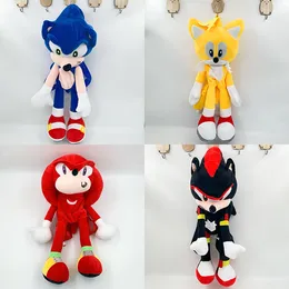 Groothandel Sonic Hedgehog Toy Character Plush Sonic Backpack Gevulde Sonic Plushie Doll Anime Sonic Hedgehog Figuur pluche speelgoed