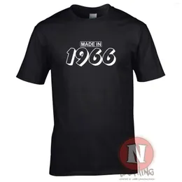 Men's T-skjortor gjordes 1966 T-shirt födelsedagspresent fest firande rolig t-shirt- show original titel