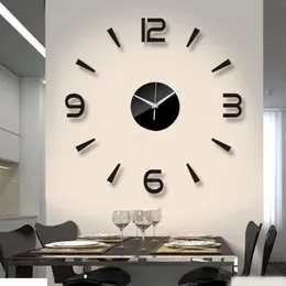 Wall Clocks Affordable 3D Wall Clock DIY Acrylic Mirror Stickers Watch Clocks Europe horloge Living Room Home Decor Art Decal reloj de pared 230329
