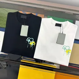 Summer Women's T-shirt överdimensionerade tees bokstäver Doodle Designer Hip Hop Tide Tops Cotton Loose T-shirts tofflor Style Ladies Apparel XXXXL
