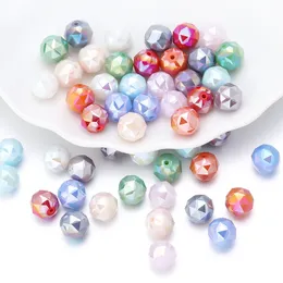 Acrylic Loose Beads for Bracelets Necklace Jewelry Making Colorful Geometric Fashion Diy Women Kids Handwork Phone Bag Making Accessories