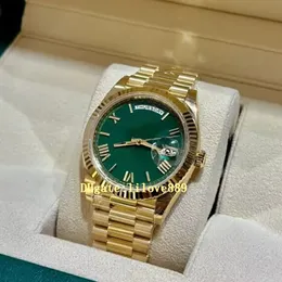 With Box Papers High-Quality Watch 40mm 18k Yellow Gold Movement Automatic Mens Bracelet Men's Watches