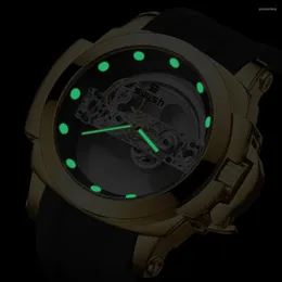 Zegarki Masowe zegarki na rękę Szybkul Top Tourbillon Waterproof Automatic Mechanical Watch Luminous Sport